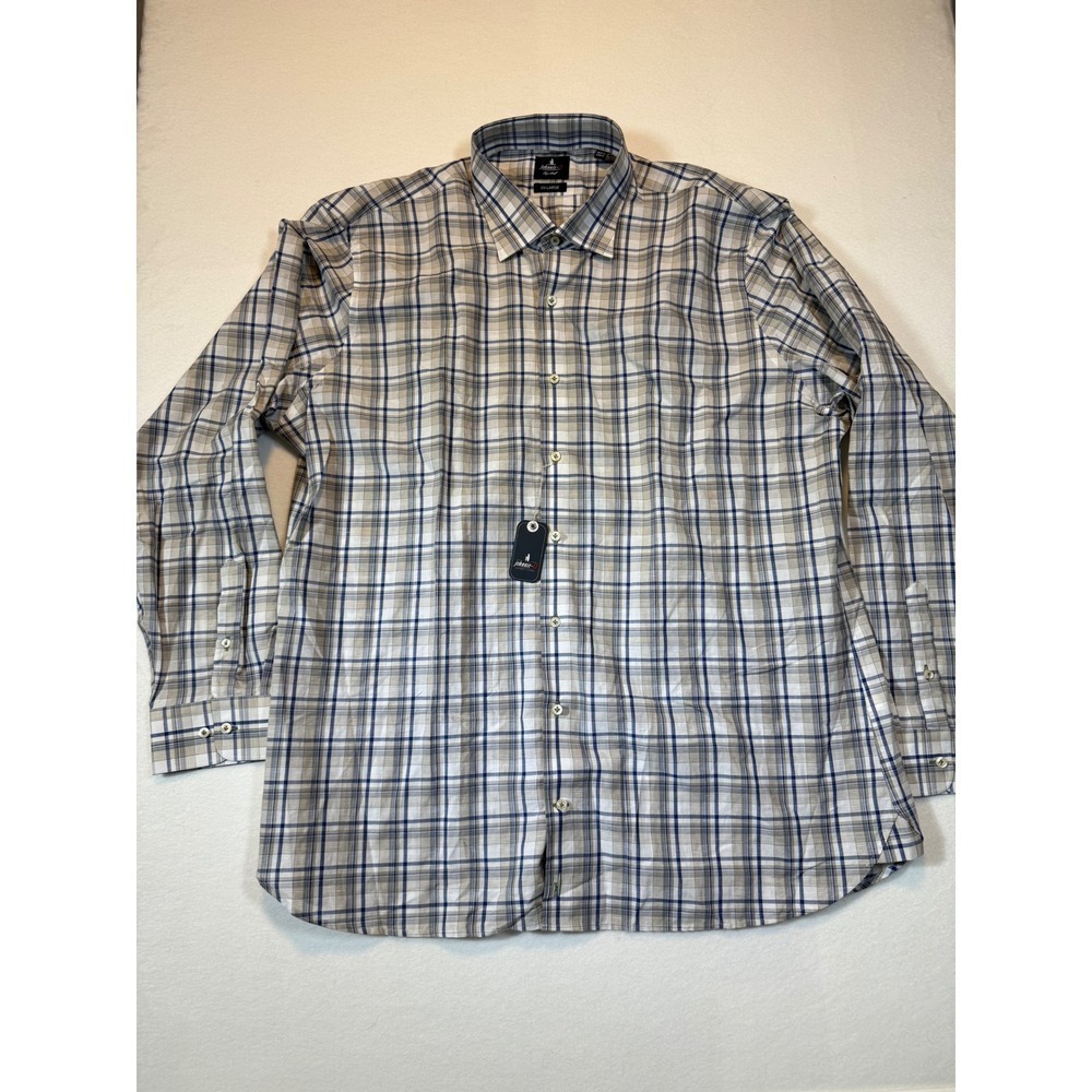 Johnnie-O Top Shelf Mens XX-Large Plaid Button Down Long Sleeve Shirt